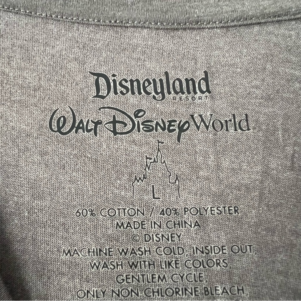 Disney Gray Tee with Sparkling Red Polka Dot Minnie Bow - Picture 2 of 4